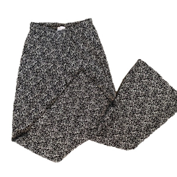 EUC!!! OAK + FORT Floral Print Stretch Flare Pants - Picture 5 of 5